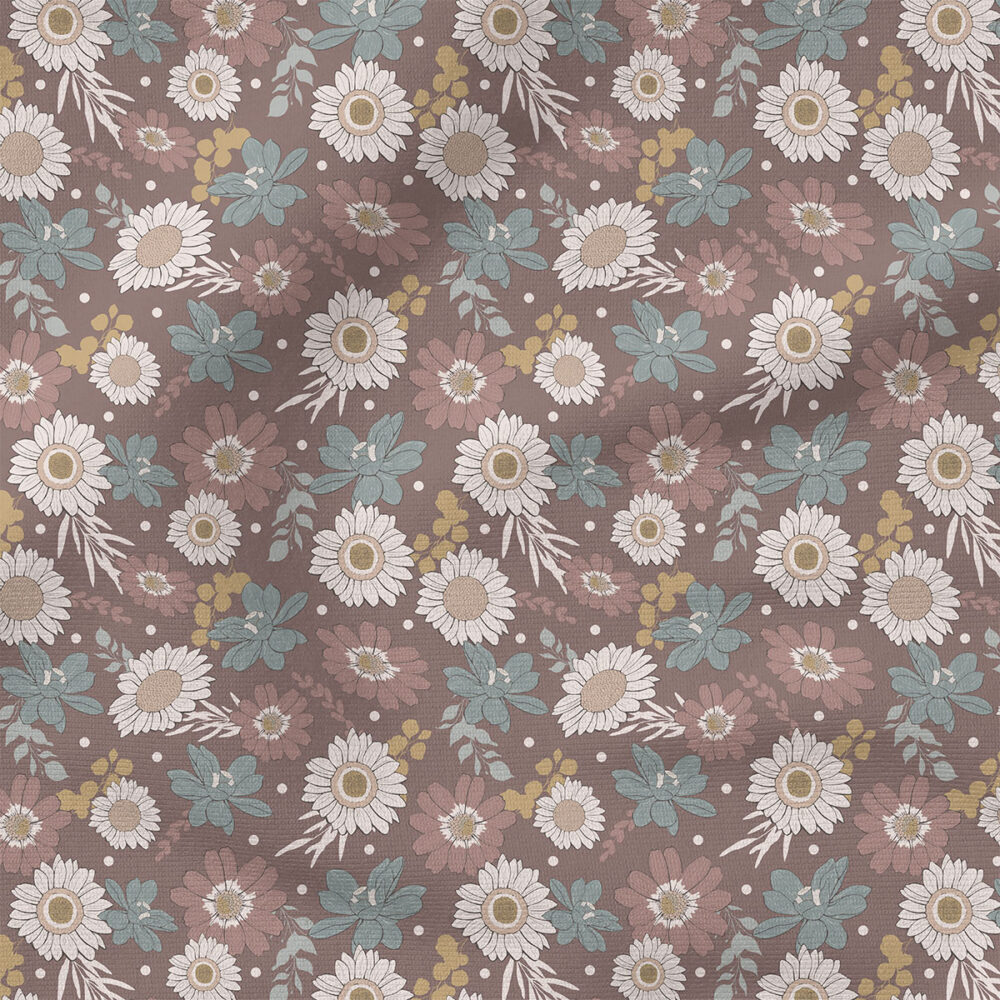 Blossoms (Aster) | Spring, Botanical Fabric Design | Blue Dahlia Studio